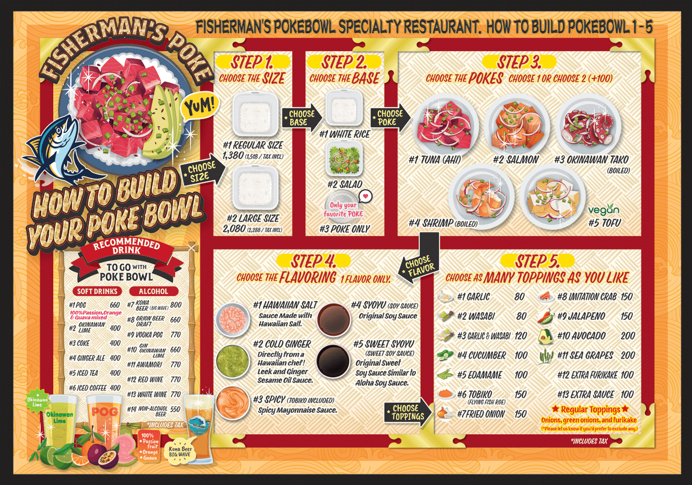 POKE BOWL MENU